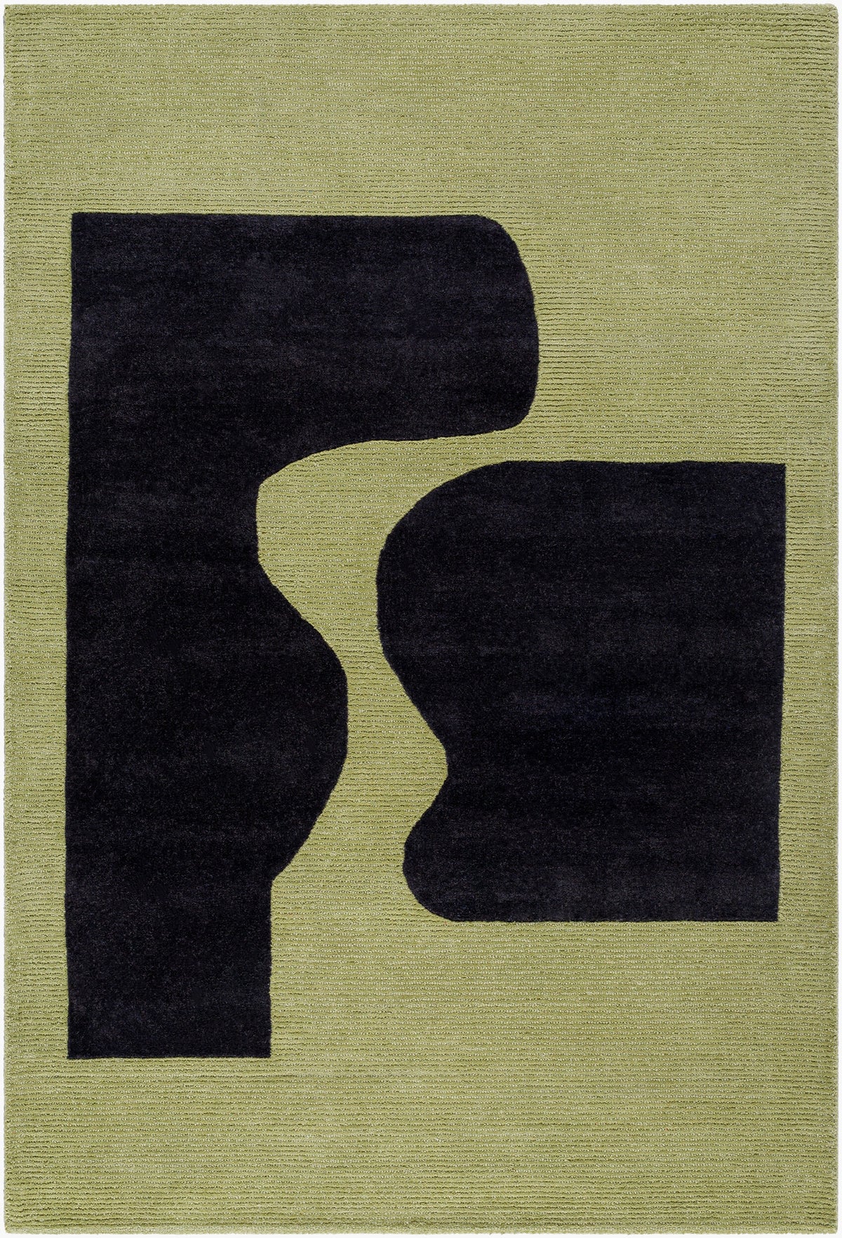 Jason Wu Balance Wool Rug — Olive / Charcoal | JSW-1002 - colour & pattern