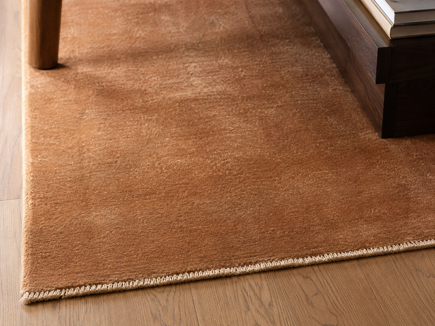 9'4" x 6'7" Handmade Persian Wool Rug wool texture and pattern detail