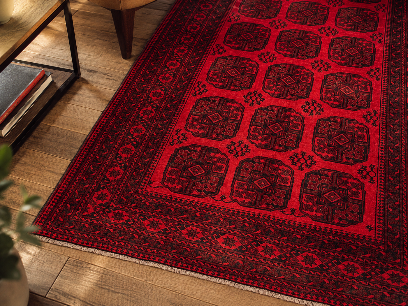 9'2" x 6'8" Handmade Persian Wool Rug wool texture and pattern detail