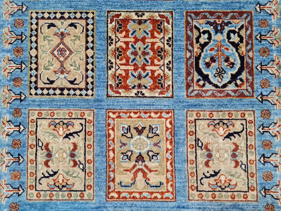 3'0X8'0 Bakhtiari Ziegler Runner Hand Knotted 100% Wool Area rug