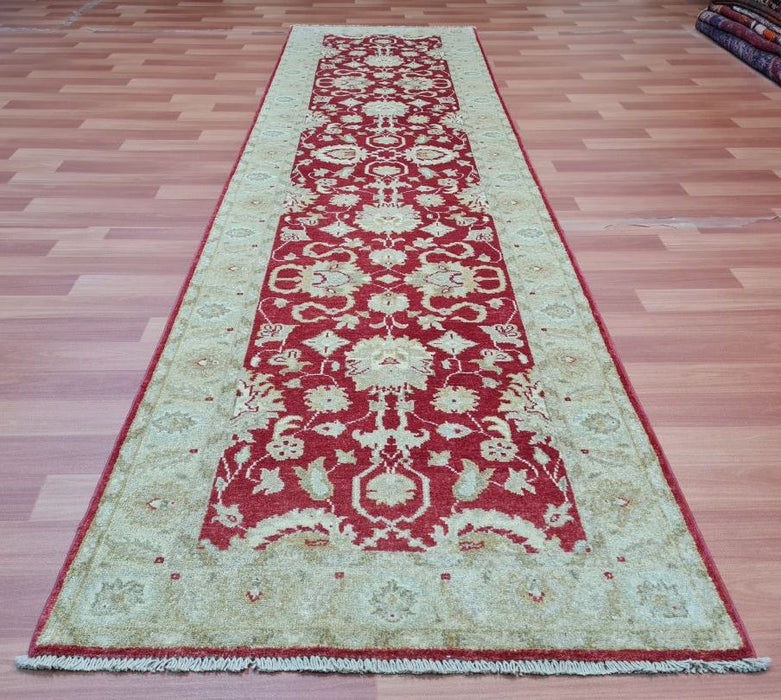 3'0X10'0 Ziegler Runner Hand Knotted 100% Wool Area rug