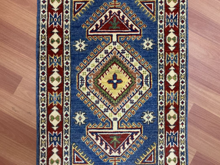 2'x3' Hand-Knotted Chobi Blue/Multi Area Rug – KB Rugs