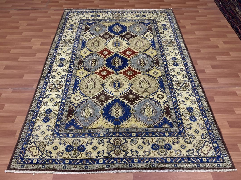 6' x 9' Tribal Ziegler Hand Knotted 100% Wool Area rug