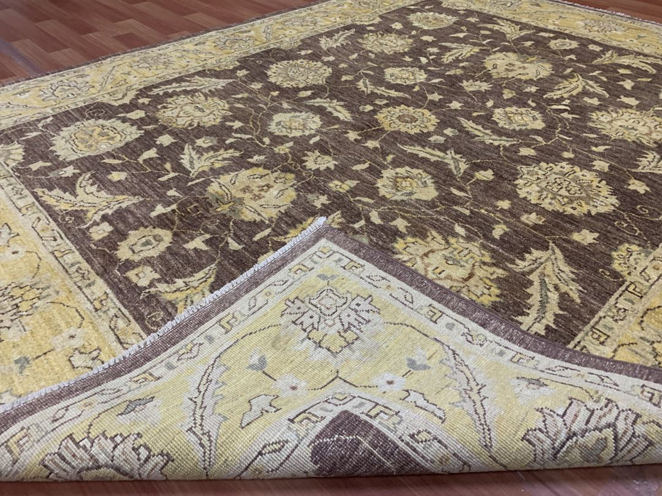 7'x10' Hand-Knotted Chobi Brown/Beige Area Rug – KB Rugs