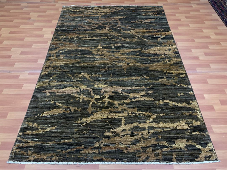 6'x9' Hand-Knotted Chobi Brown/Grey Area Rug – KB Rugs