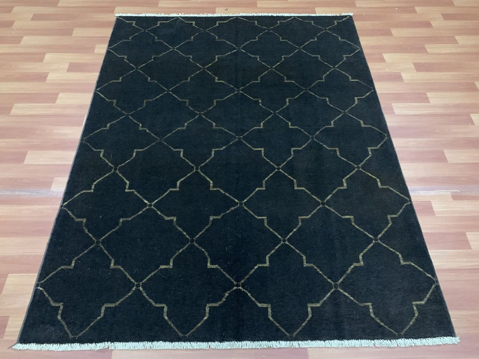 5'x8' Hand-Knotted Chobi Brown/Golden Area Rug – KB Rugs