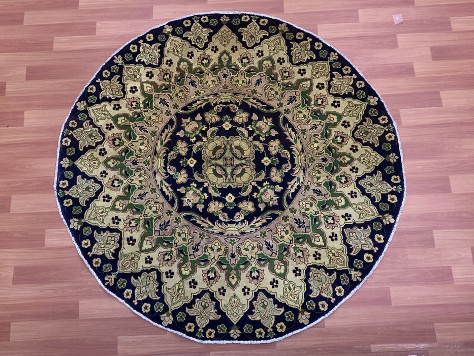 5'0" x 5'0" Ziegler Hand Knotted Round100% Wool Area rug