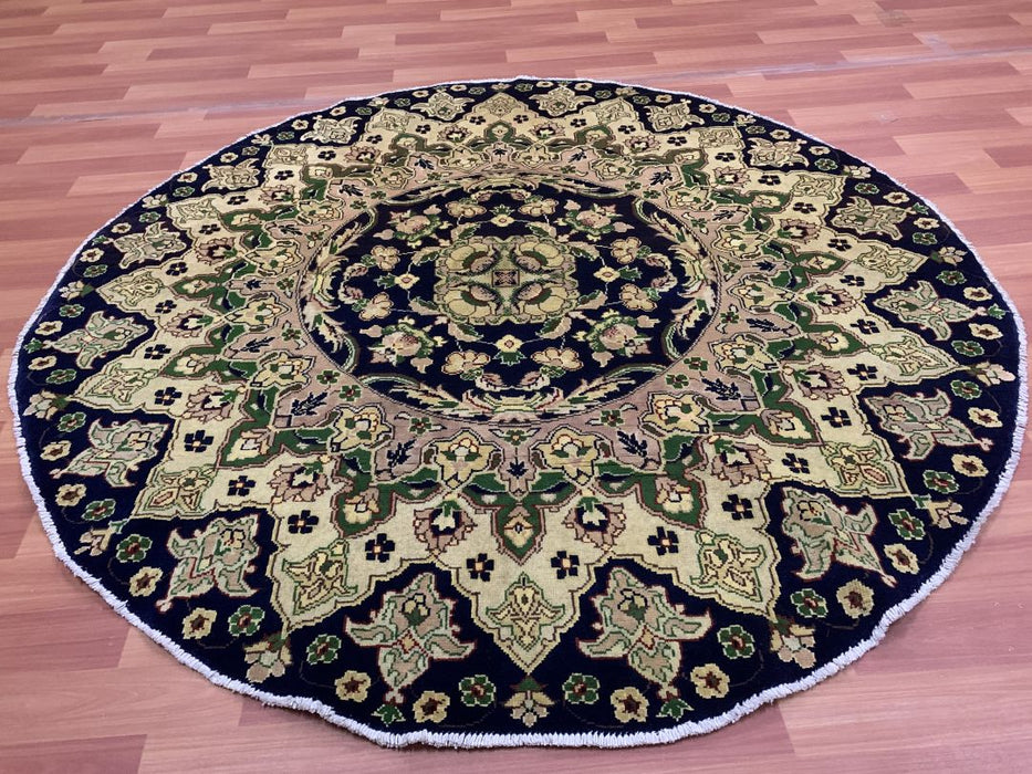 5'0" x 5'0" Ziegler Hand Knotted Round100% Wool Area rug