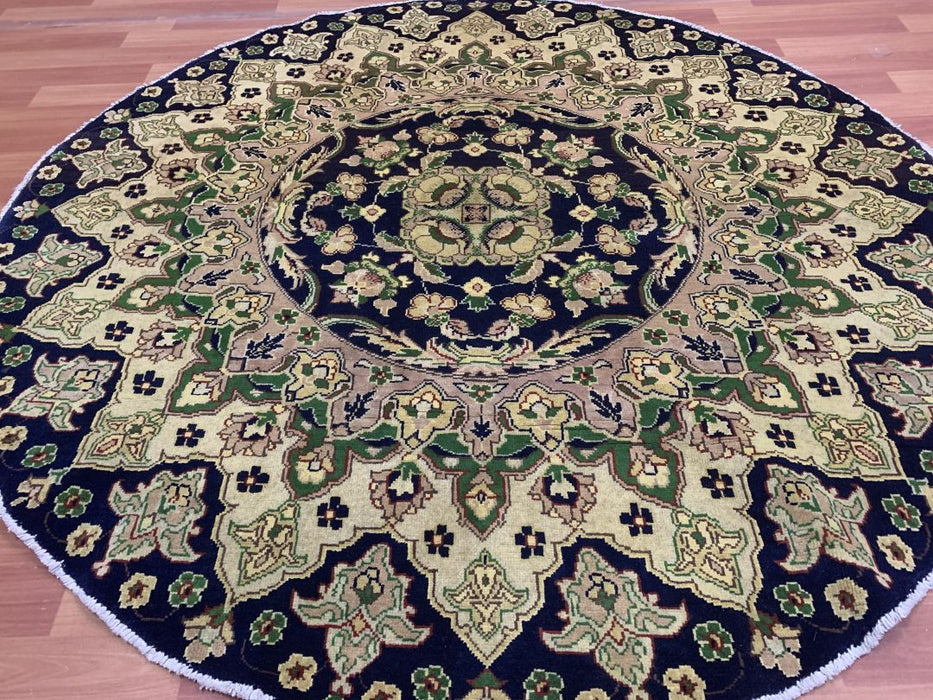 5'0" x 5'0" Ziegler Hand Knotted Round100% Wool Area rug