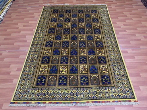7'x10' Hand-Knotted Four Season Blue/Beige Area Rug – KB Rugs