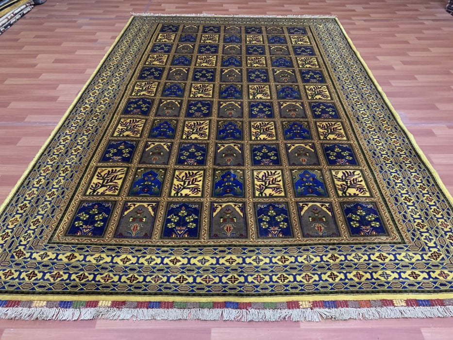 7'x10' Hand-Knotted Four Season Blue/Beige Area Rug – KB Rugs
