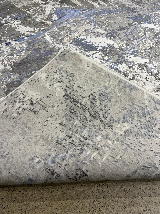 10'x13' Power-Loomed World of Luxury Blue/Grey Area Rug – KB Rugs