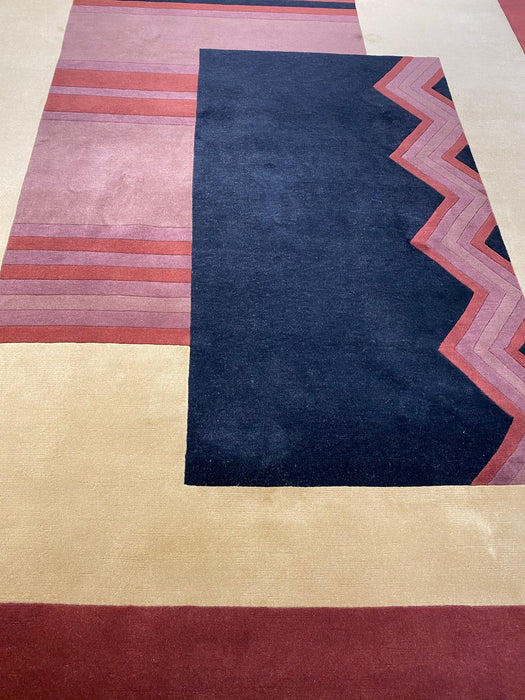 9'x12' Hand-Knotted Nepali Multi/Red Area Rug – KB Rugs
