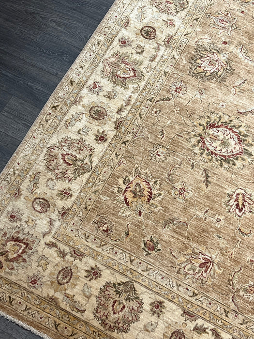9'x12' Hand-Knotted Chobi Beige/Red Area Rug – KB Rugs