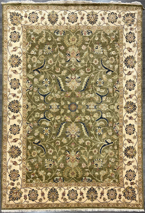 9'x12' Hand-Knotted Chobi Beige/Green Area Rug – KB Rugs
