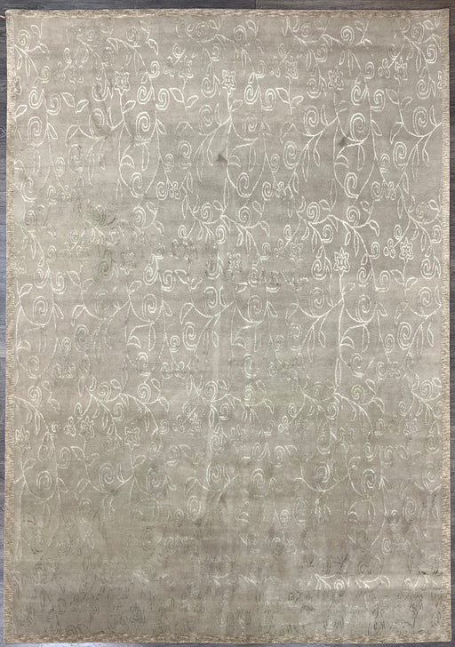 9'x12' Hand-Knotted Tibetan Grey/Ivory Area Rug – KB Rugs