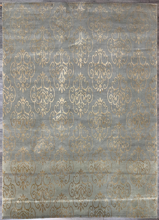 9'x12' Hand-Knotted Nepali Gold/Grey Area Rug – KB Rugs