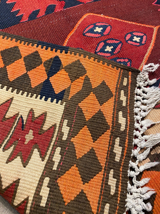 4.4X10.11 Kilim Hand Knotted 100% Wool Area rug
